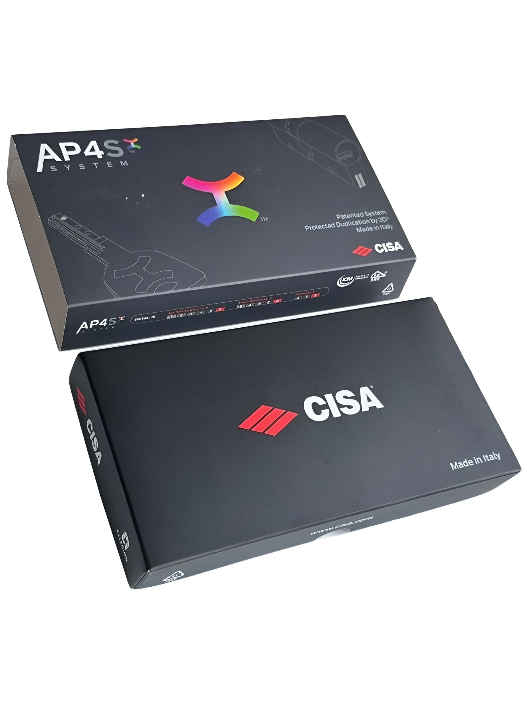 Цилиндровый механизм CISA AP4 S MODULO 65 мм. (35+30) ключ/ключ, матовый никель