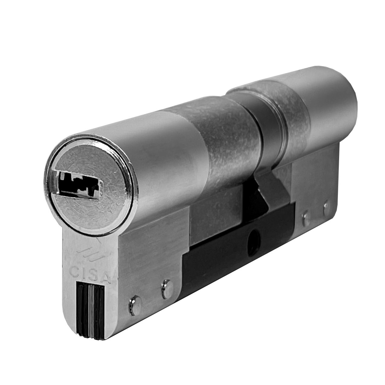 Цилиндровый механизм CISA AP4 S MODULO 80 мм. (40+40) ключ/ключ, матовый никель