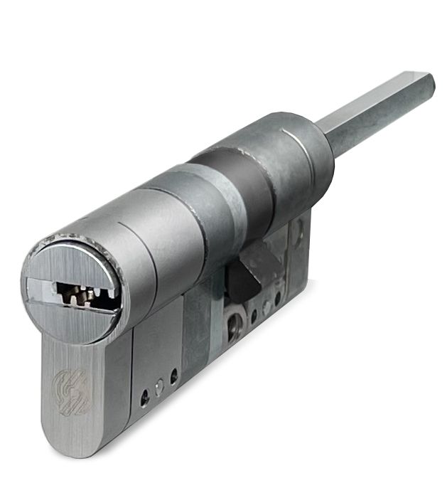 Цилиндровый механизм SECUREMME EVO К22 TOP MODULARE ключ/шток 62 мм. (31+31Ш) никель
