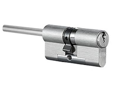 Цилиндровый механизм EVVA EPS ключ/шток 67 мм. (36+31) матовый никель (личинка замка, сердцевина, секретка, врезной, цилиндр)