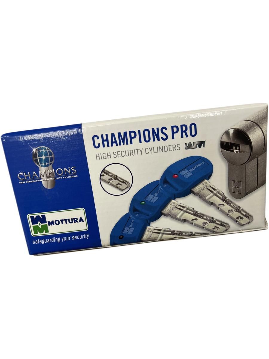 Цилиндровый механизм MOTTURA PRO MODULAR 92 мм. (46+46) ключ/вертушка, никель (личинка замка, сердцевина, секретка, врезной, цилиндр)