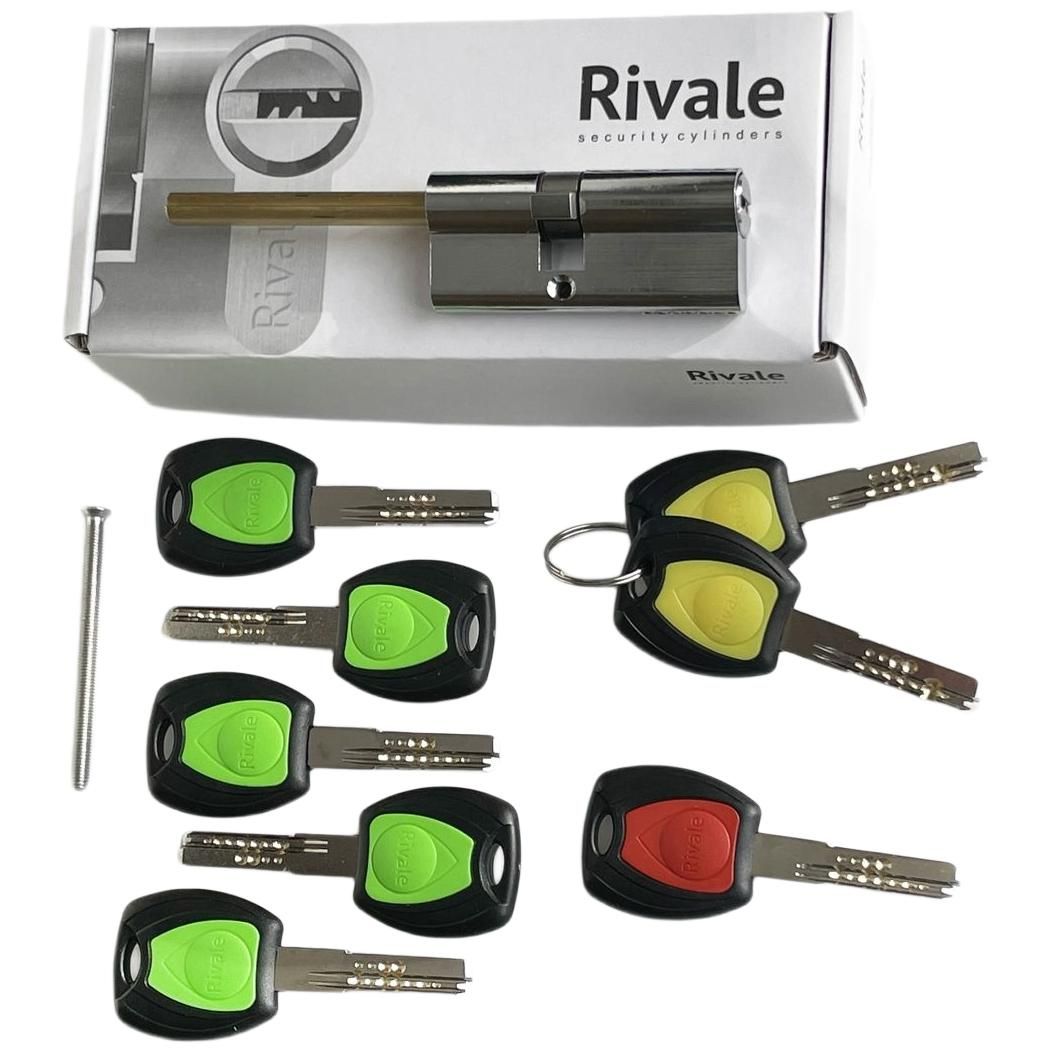 Цилиндр RIVALE S3D-G 60 мм. (30+30Ш) ключ/шток (1+2+5 ключей)