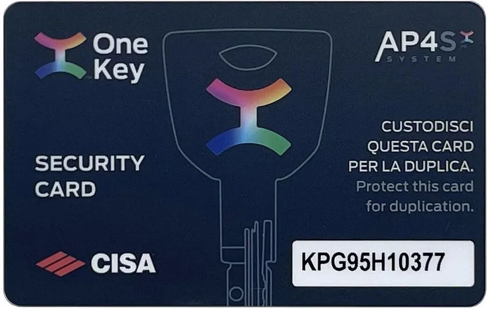 Цилиндровый механизм CISA AP4 S MODULO 110 мм. (40+70) ключ/ключ, матовый никель