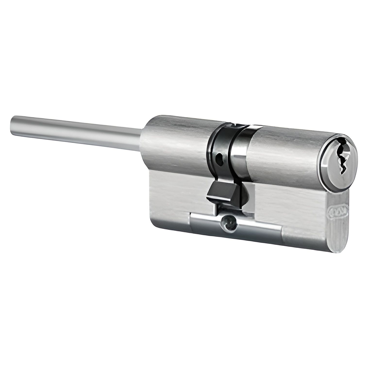 Цилиндровый механизм EVVA EPS ключ/шток 62 мм. (31+31) матовый никель (личинка замка, сердцевина, секретка, врезной, цилиндр)