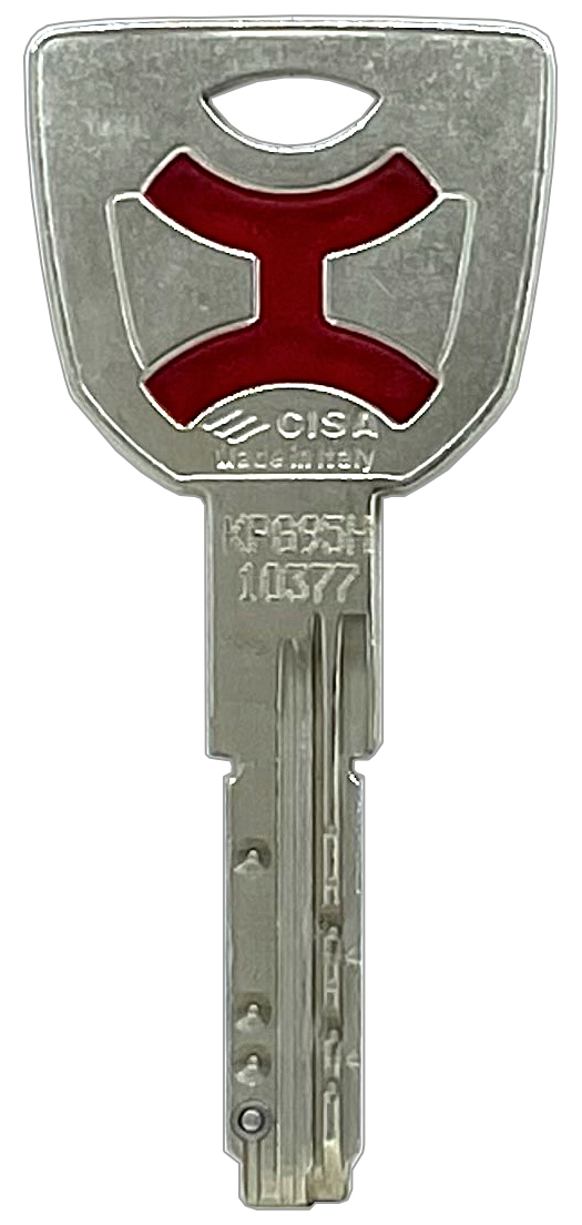 Цилиндровый механизм CISA AP4 S MODULO 65 мм. (35+30) ключ/вертушка, матовый никель