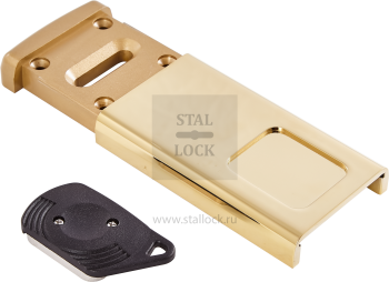 Фото Броненакладка под сувальдный ключ DISEC MG220 02 магнитная, PVD (5 ключей)